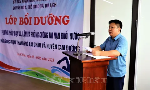 Lai Châu tổ chức bồi dưỡng phương pháp dạy bơi, lặn và phòng, chống tai nạn đuối nước năm 2023