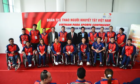 Đại sứ Việt Nam tại Campuchia thăm và chúc mừng đoàn Thể thao người khuyết tật Việt Nam