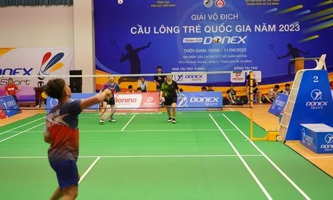 Giải Cầu lông trẻ vô địch quốc gia Cúp Donex 2023: Thành phố Hồ Chí Minh dẫn đầu