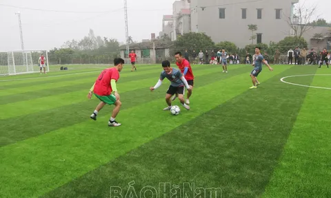 Huyện Lý Nhân phát triển mạnh bóng đá phong trào  