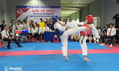 Giải vô địch các câu lạc bộ Taekwondo thành phố Biên Hòa mở rộng năm 2023