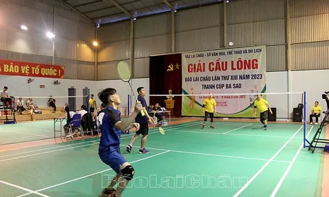 Bế mạc giải Cầu lông Báo Lai Châu lần thứ XIII năm 2023, tranh Cúp Ba Sao 