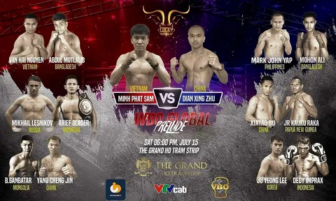 Sẳm Minh Phát đối đầu nhà vô địch Trung Quốc, tranh suất thách đấu đai WBO Global
