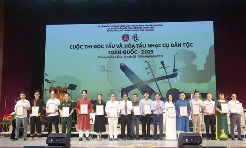 30 tiết mục đạt Giải Nhất Cuộc thi Độc tấu và Hòa tấu nhạc cụ dân tộc toàn quốc - 2023