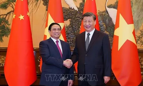 Thủ tướng Phạm Minh Chính hội kiến Tổng Bí thư, Chủ tịch nước Trung Quốc Tập Cận Bình