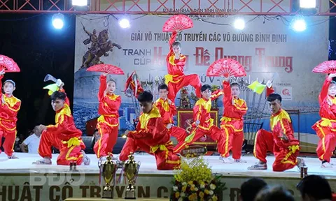 Gần 600 võ sinh tranh tài giải Võ cổ truyền các võ đường Bình Định - Cúp Hoàng đế Quang Trung năm 2023