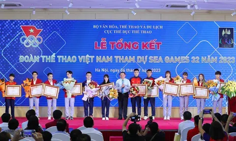 Lễ tổng kết đoàn Thể thao Việt Nam tham dự SEA Games 32