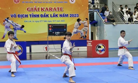 Giải Karate vô địch tỉnh Đắk Lắk năm 2023: Hơn 300 vận động viên tham gia tranh tài