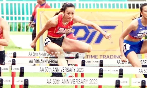 Mỹ Tiên xếp thứ 5 nội dung 100m rào giải Điền kinh châu Á 2023