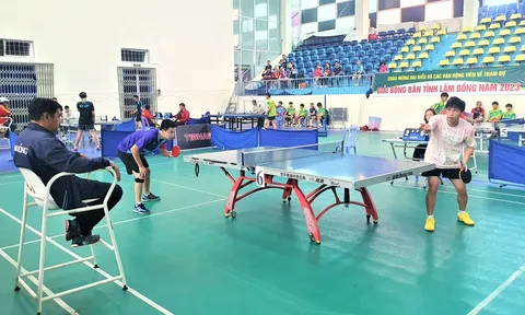 Giải Bóng bàn tỉnh Lâm Đồng 2023: 70 tay vợt tham gia tranh tài
