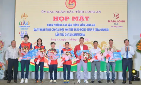 Long An khen thưởng vận động viên đạt thành tích cao tại SEA Games 32