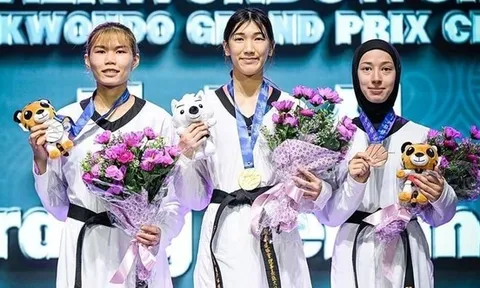 Võ sĩ Trần Thị Ánh Tuyết giành huy chương bạc giải Taekwondo Grand Prix 2023