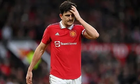 Man United tước băng đội trưởng của trung vệ Harry Maguire