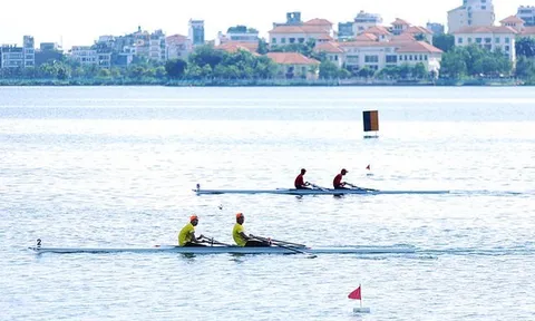 Hơn 400 tay chèo thi đấu giải đua thuyền Rowing, Canoeing trẻ quốc gia 2023