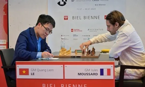 Lê Quang Liêm mất ngôi đầu tại Festival cờ Vua Biel Grandmaster 2023