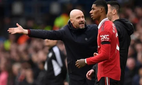 Huấn luyện viên Erik ten Hag đặt niềm tin vào Marcus Rashford, bác tin quan tâm tới Kylian Mbappe