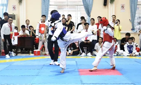 Huyện Cần Giuộc tổ chức giải Taekwondo tranh Cúp Nam Kim Long