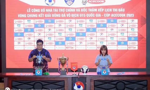 Vòng chung kết giải vô địch U15 Quốc gia - Cúp Acecook 2023: Đương kim vô địch SLNA chung bảng với Hà Nội