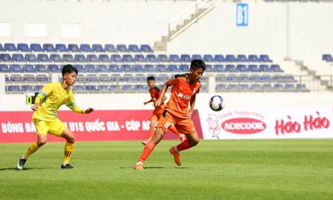 Vòng chung kết Giải Vô địch U15 Quốc gia - Cúp Acecook 2023: Hồng Lĩnh Hà Tĩnh mở màn ngoạn mục