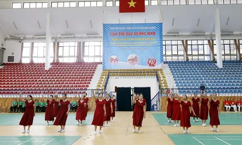 Giải Thể dục dưỡng sinh trung, cao tuổi quận Hà Đông năm 2023