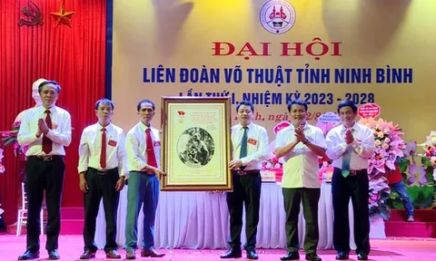 Đại hội Liên đoàn Võ thuật tỉnh Ninh Bình lần thứ nhất