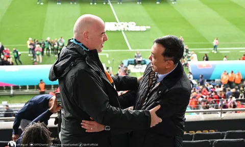 Chủ tịch Liên đoàn bóng đá Việt Nam Trần Quốc Tuấn dự khán trận chung kết FIFA World Cup nữ 2023