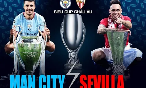 Siêu cúp châu Âu > Man City - Sevilla (2 giờ ngày 17/8): Quyết đấu để giành Cúp