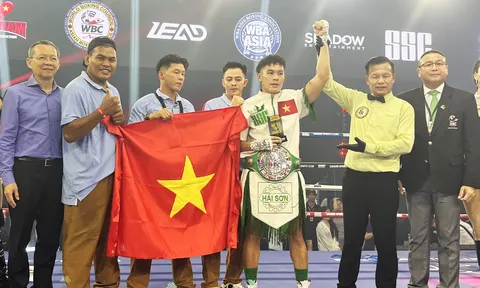 Trịnh Thế Long giành đai bạc WBA châu Á hạng cân Middleweight