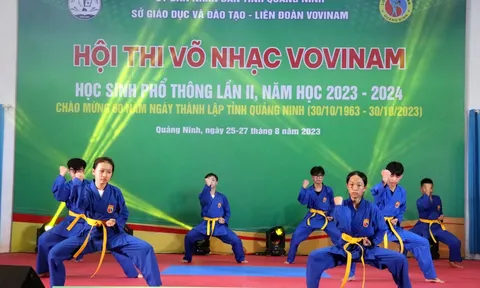 Hội thi Võ nhạc Vovinam Quảng Ninh lần 2 năm 2023