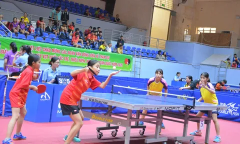 Khởi tranh giải Bóng bàn các cây vợt xuất sắc trẻ, thiếu niên, nhi đồng quốc gia 2023