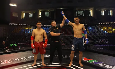 Giải MMA LION Championship 09: Phạm Công Minh hạ knock-out đối thủ sau 15 giây