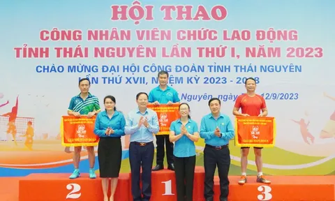 Bế mạc Hội thao công nhân, viên chức, lao động tỉnh Thái Nguyên lần thứ I năm 2023