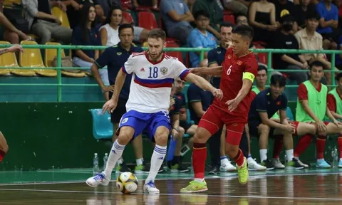 Đội tuyển futsal Việt Nam xuất sắc cầm hòa đội tuyển futsal Nga 3-3