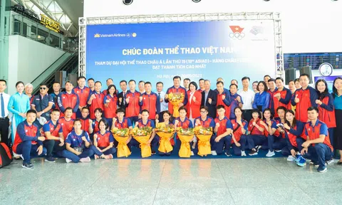 Đoàn Thể thao Việt Nam lên đường tham dự Á vận hội lần thứ 19