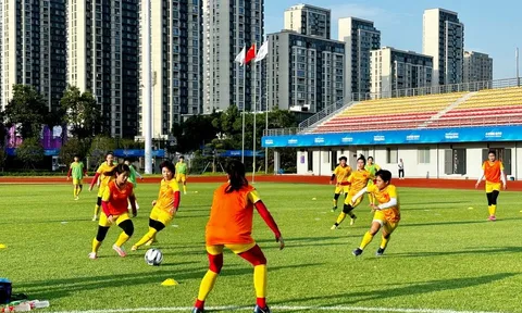 ASIAD 19: Đội tuyển nữ Việt Nam tích cực chuẩn bị cho trận đấu với Banglades