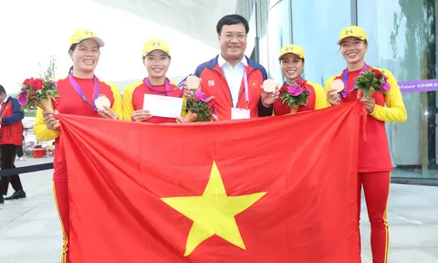 ASIAD 19: Rowing giành huy chương đầu tiên cho đoàn Thể thao Việt Nam