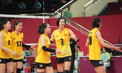 Môn Bóng chuyền nữ ASIAD 19: Việt Nam thắng Nepal