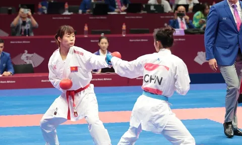 Môn Karate ASIAD 19: Nguyễn Thị Ngoan lỡ cơ hội giành huy chương vàng