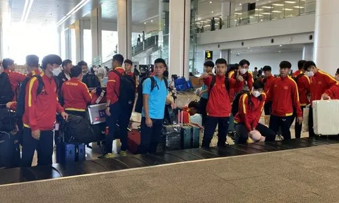 Khép lại chuyến tập huấn tại Hàn Quốc, đội tuyển U18 Việt Nam về nước an toàn