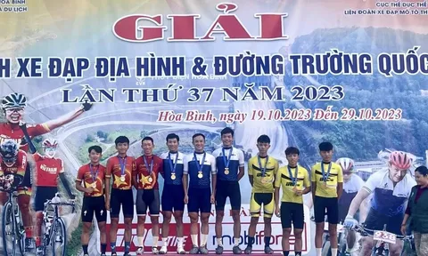 Giải vô địch Xe đạp địa hình quốc gia 2023: Hòa Bình và Quân đội giành chiến thắng nội dung băng đồng tiếp sức nam và nữ