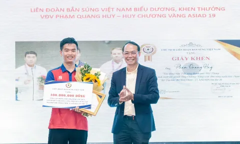 Liên đoàn Bắn súng Việt Nam khen thưởng huấn luyện viên, vận động viên đạt thành tích xuất sắc tại ASIAD 19 và thi đấu quốc tế năm 2023
