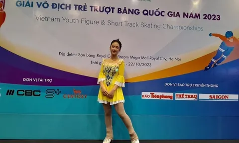 Các vận động viên háo hức tranh tài ở giải vô địch trẻ Trượt băng Quốc gia năm 2023