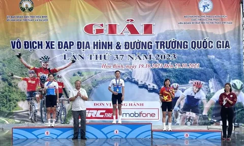 Giải vô địch Xe đạp địa hình quốc gia 2023: Đinh Thị Như Quỳnh tỏa sáng ở nội dung băng đồng Olympic