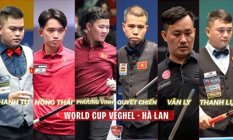Giải Billiards Carom 3 băng World Cup Veghel 2023: Việt Nam tham dự với 6 cơ thủ