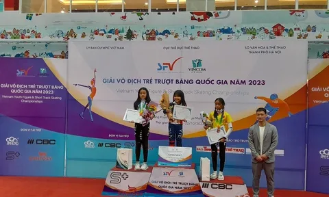 Nhiều bất ngờ ở giải vô địch trẻ Trượt băng Quốc gia năm 2023