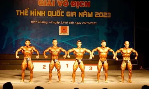 Giải vô địch Thể hình quốc gia 2023: Quy tụ 103 vận động viên tranh tài