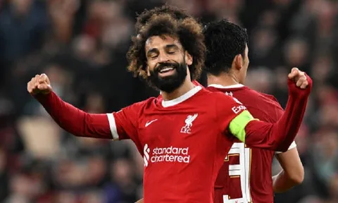 Tiền đạo Mohamed Salah lập kỷ lục mới cùng Liverpool