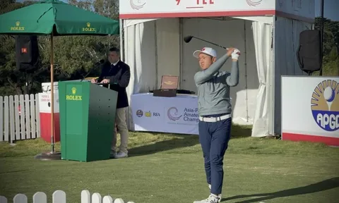 Giải Golf Asia-Pacific Amateur Championship 2023: Anh Minh lọt tốp 10