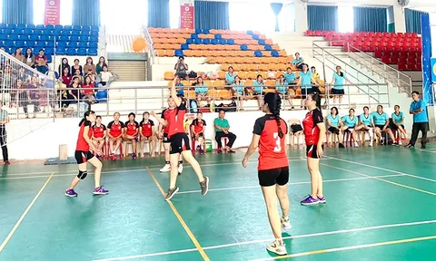 Hấp dẫn những cuộc tranh tài giải Bóng chuyền hơi nữ tỉnh An Giang 