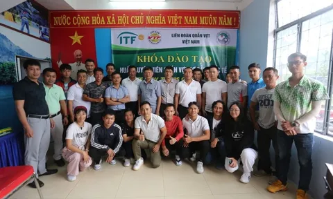 Gia Lai đào tạo huấn luyện viên Quần vợt cơ bản quốc tế